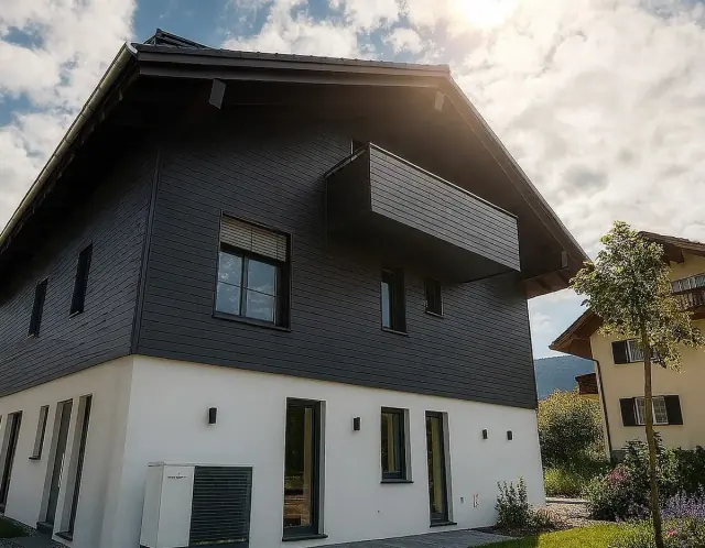 Außenansicht des Ferienhauses ACHZEIT in Fischen im Allgäu